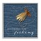 Stupell Industries Hooked On Fishing Hobby Framed Giclee By Holly Thomas Stein